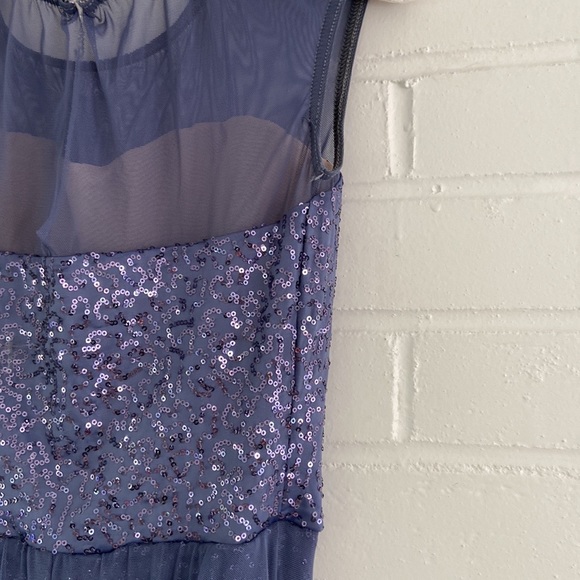 Sequin Leotard Dress ~ Performance Dress ~ Full Length Sequin Dance Dress - Picture 5 of 15